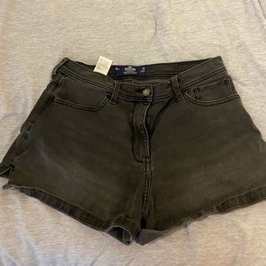 Hollister black jean shorts